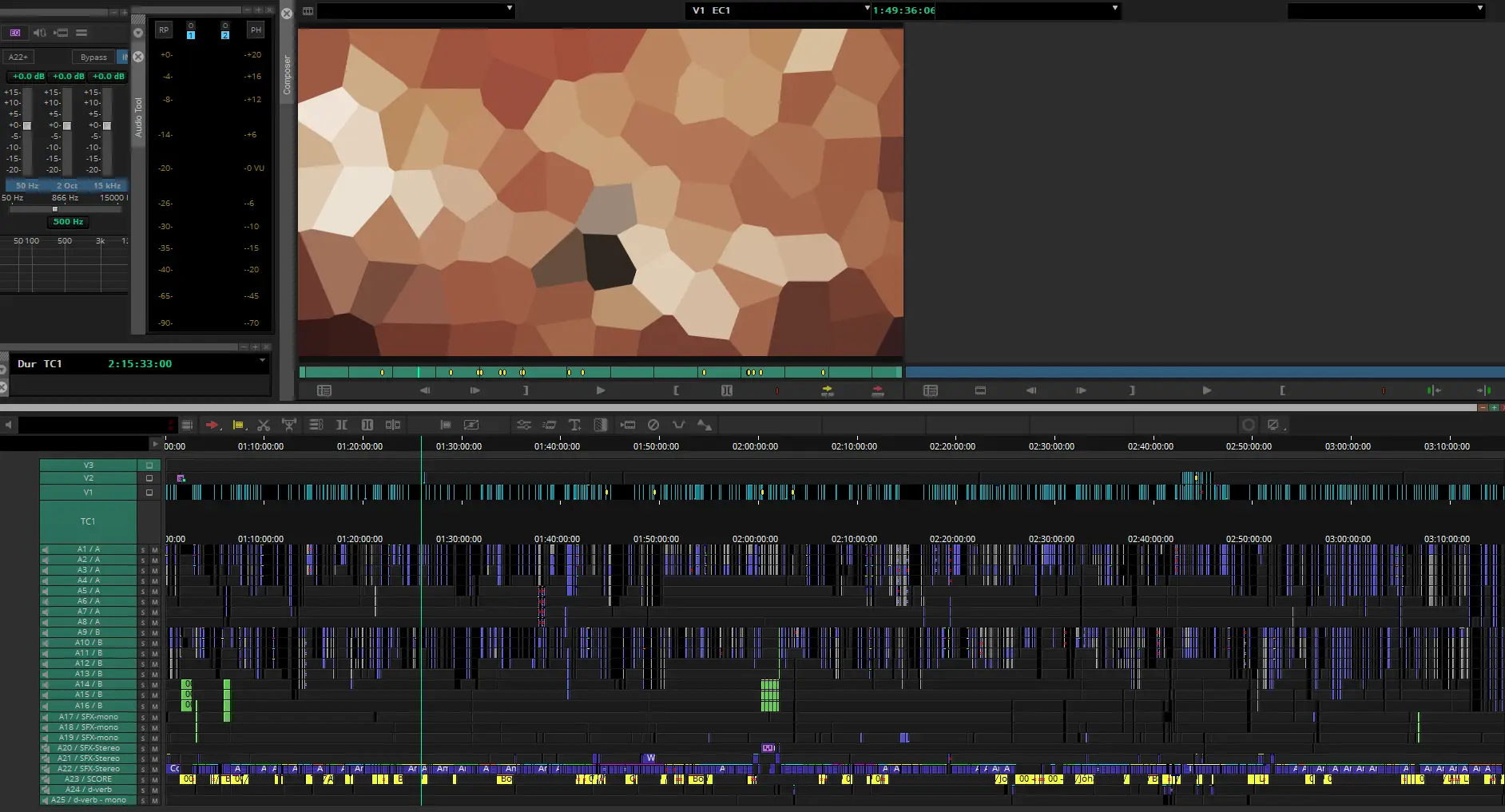 Avid Media Composer Timeline Speelfilm